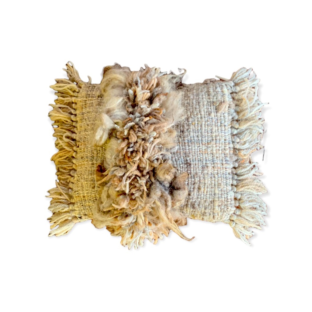 Fiber art pillow